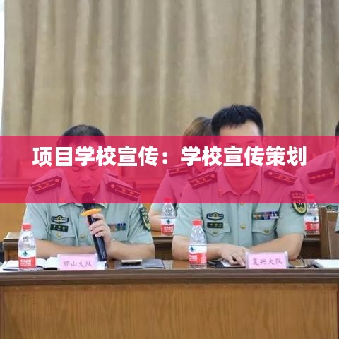 項目學校宣傳:學校宣傳策劃