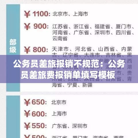 公務(wù)員差旅報(bào)銷不規(guī)范:公務(wù)員差旅費(fèi)報(bào)銷單填寫模板