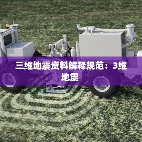 三維地震資料解釋規(guī)范:3維地震