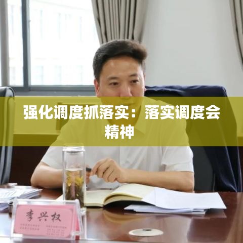 強化調度抓落實:落實調度會精神