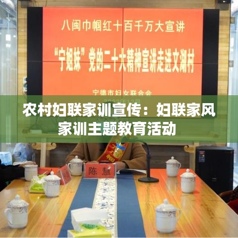 農村婦聯家訓宣傳:婦聯家風家訓主題教育活動
