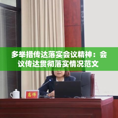 多舉措傳達落實會議精神:會議傳達貫徹落實情況范文