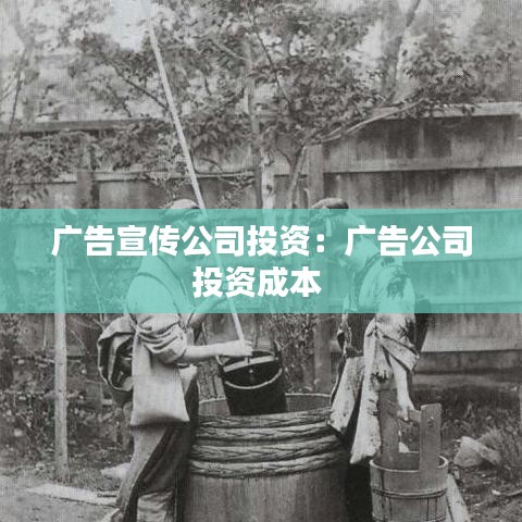 廣告宣傳公司投資:廣告公司投資成本