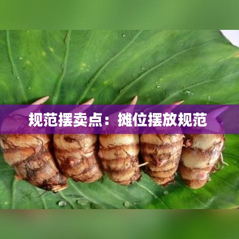 規范擺賣點:攤位擺放規范
