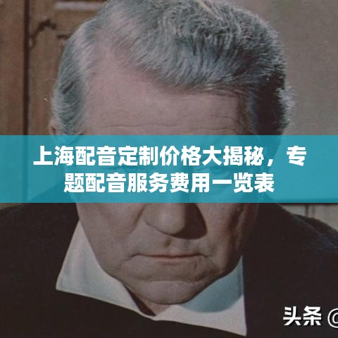 上海配音定制價(jià)格大揭秘,專(zhuān)題配音服務(wù)費(fèi)用一覽表