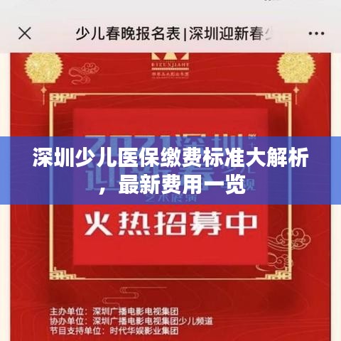 深圳少兒醫(yī)保繳費(fèi)標(biāo)準(zhǔn)大解析,最新費(fèi)用一覽