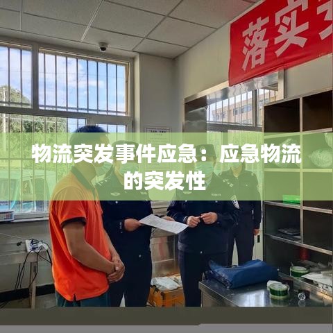 物流突發事件應急:應急物流的突發性