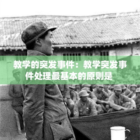 教學的突發事件:教學突發事件處理最基本的原則是