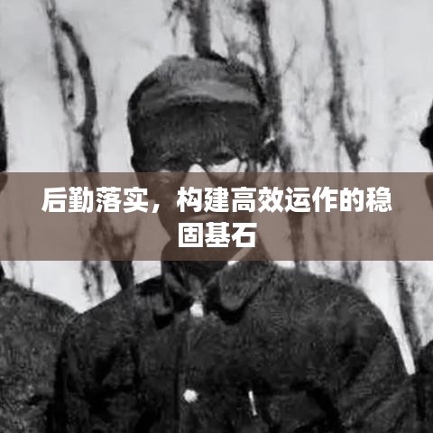 后勤落實,構建高效運作的穩固基石