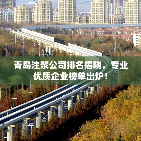 青島注漿公司排名揭曉,專業優質企業榜單出爐!