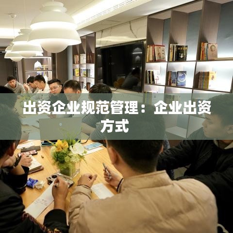 出資企業(yè)規(guī)范管理:企業(yè)出資方式