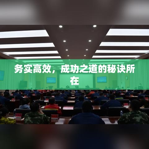 務實高效,成功之道的秘訣所在