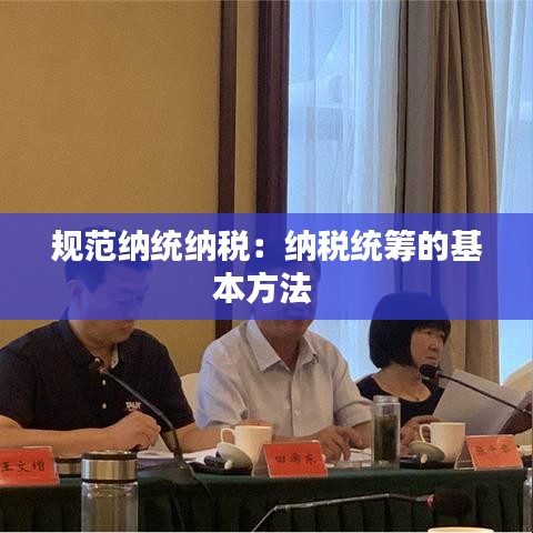 規(guī)范納統(tǒng)納稅:納稅統(tǒng)籌的基本方法