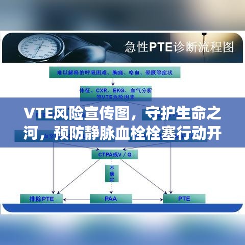 VTE風險宣傳圖,守護生命之河,預防靜脈血栓栓塞行動開始!