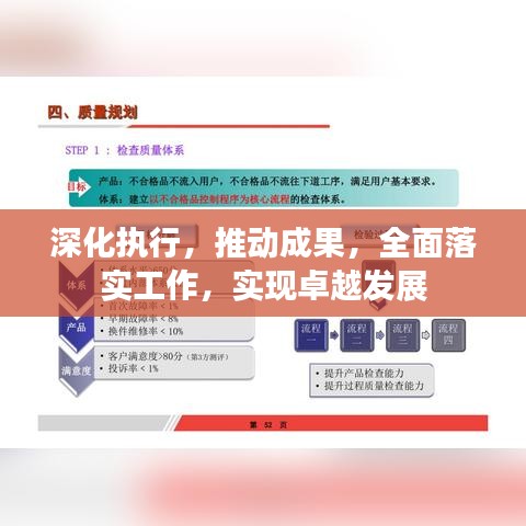深化執(zhí)行，推動成果，全面落實工作，實現(xiàn)卓越發(fā)展