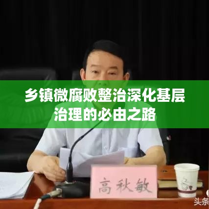 鄉鎮微腐敗整治深化基層治理的必由之路