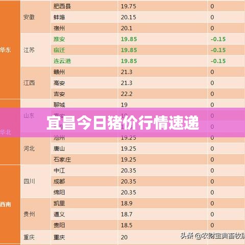 宜昌今日豬價行情速遞