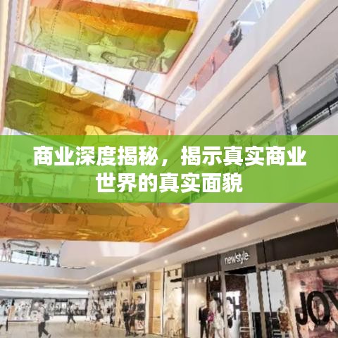 商業(yè)深度揭秘,揭示真實(shí)商業(yè)世界的真實(shí)面貌