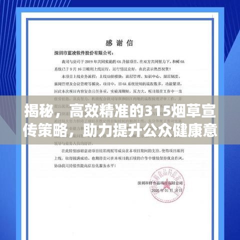 揭秘,高效精準的315煙草宣傳策略,助力提升公眾健康意識!