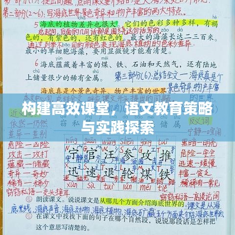 構(gòu)建高效課堂,語文教育策略與實(shí)踐探索