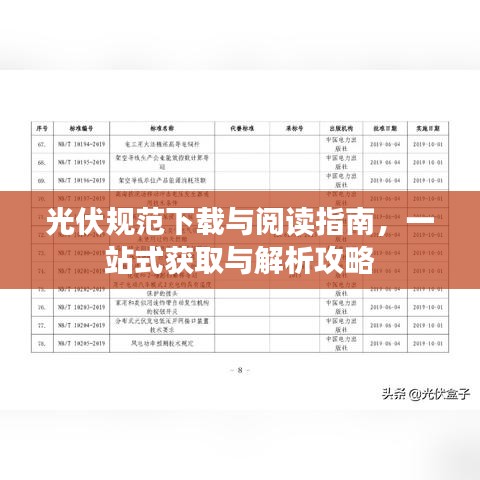 光伏規(guī)范下載與閱讀指南,一站式獲取與解析攻略