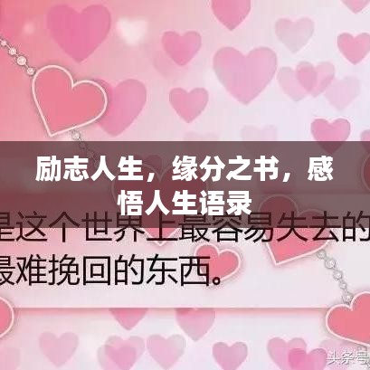 勵志人生,緣分之書,感悟人生語錄