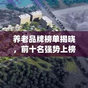 養老品牌榜單揭曉,前十名強勢上榜,不容錯過!