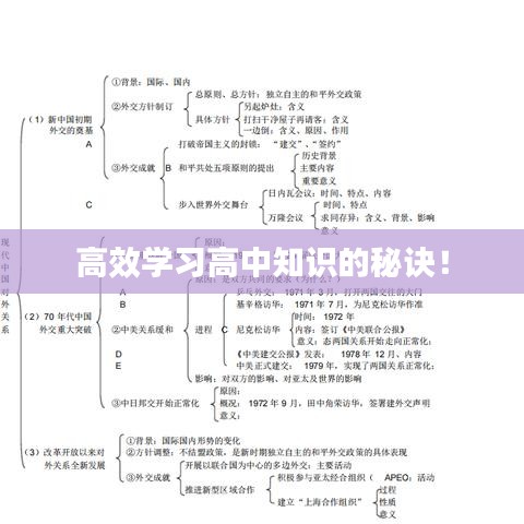 高效學習高中知識的秘訣!