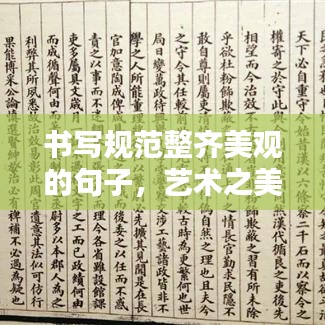 書寫規范整齊美觀的句子，藝術之美的文字打造